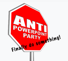 Logo du parti suisse Anti-PowerPoint Party